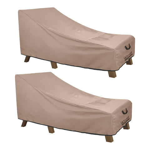 ULTCOVER waterproof lounge chair cover shields outdoor chairs from rain and sun