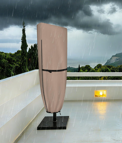 ULTCOVER weather-ready cover helps maintain umbrella appearance year-round