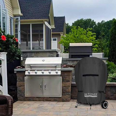 ULTCOVER weatherproof 600D polyester protects your kettle grill for years.