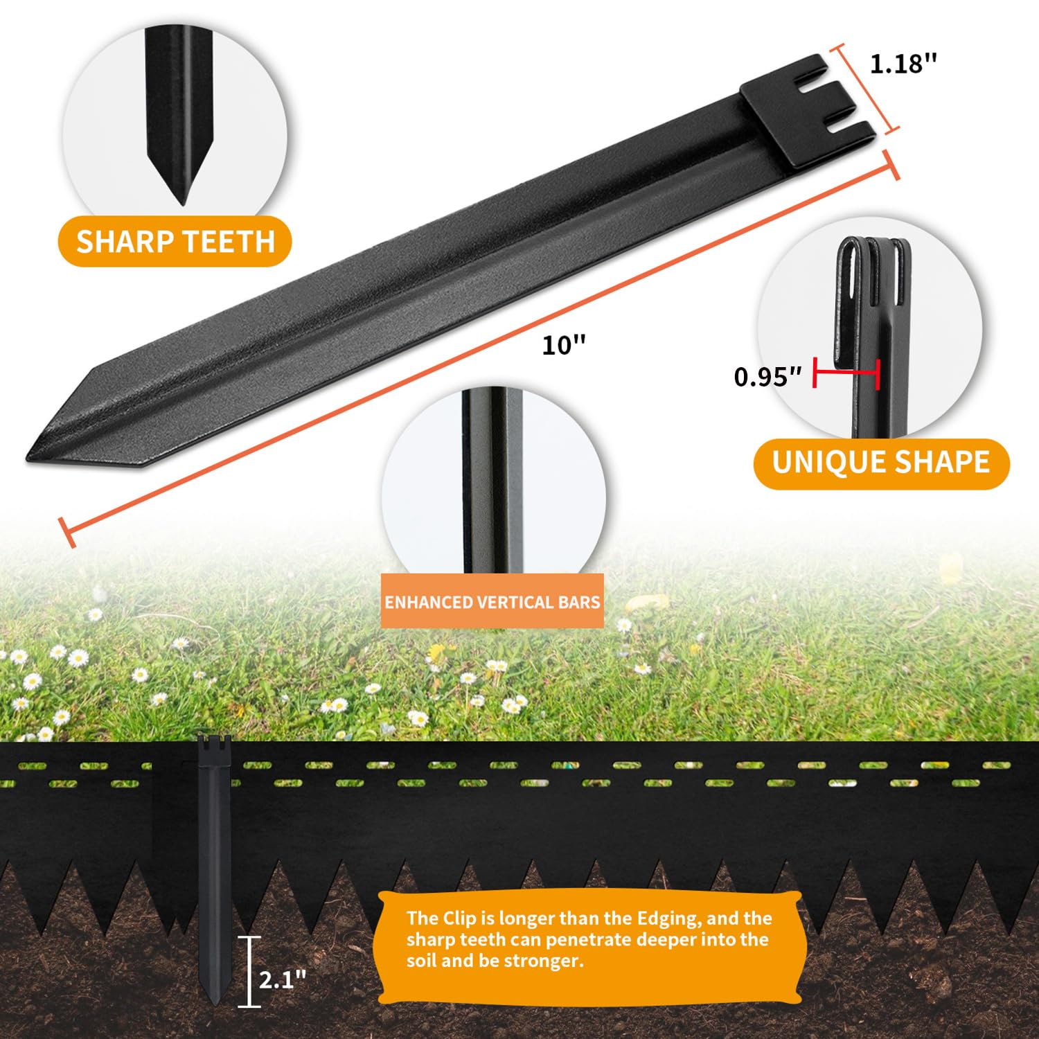 UltiTeque stakes secure fences and netting with sturdy ground anchoring for lasting landscape setups.