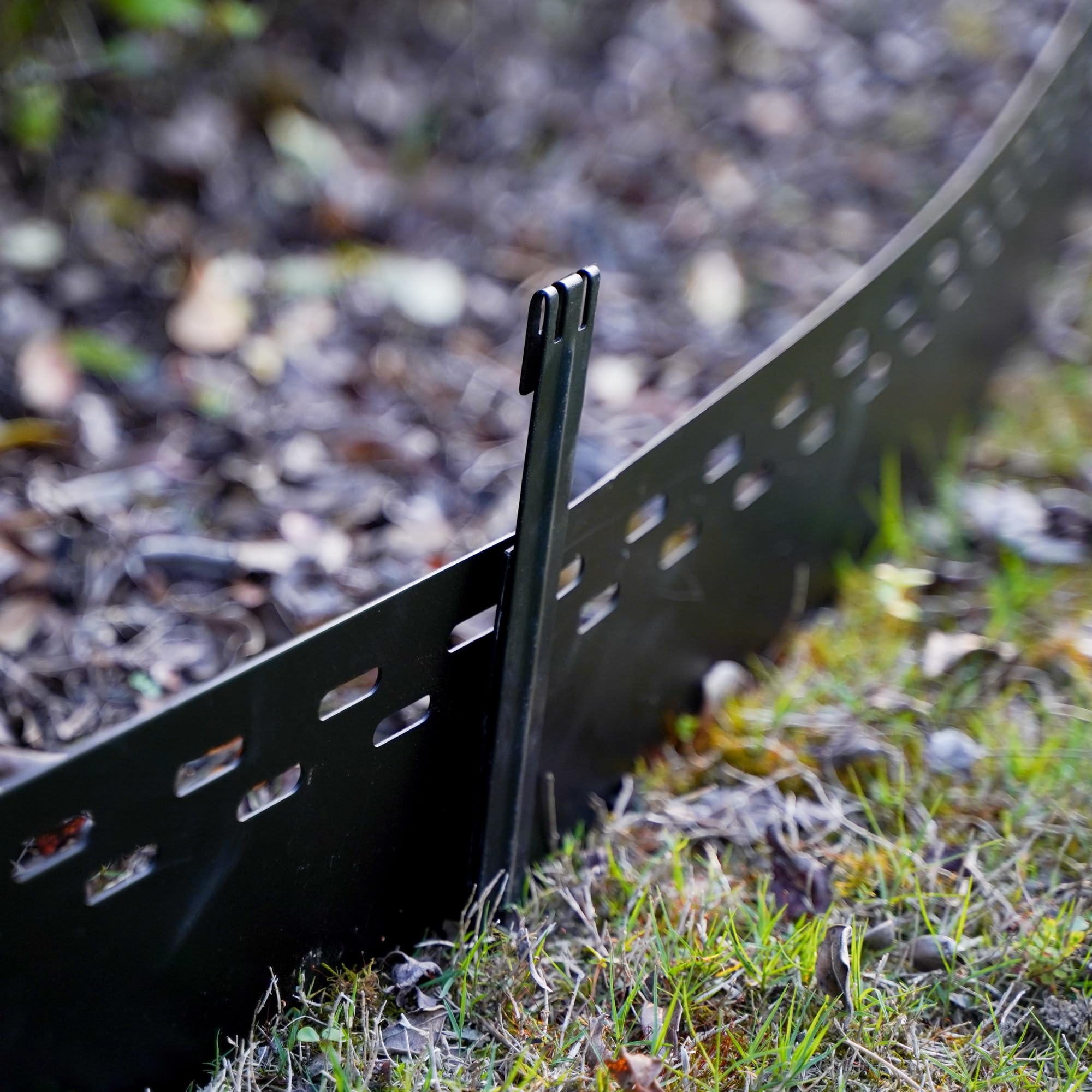 UltiTeque landscape edging stakes create clean borders along lawns, pathways, and terrace borders.