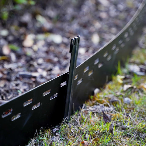 UltiTeque landscape edging stakes create clean borders along lawns, pathways, and terrace borders.