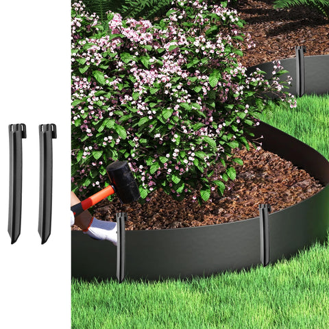 UltiTeque 12in stakes include tie-down straps for reliable attachment to fences and trellises.