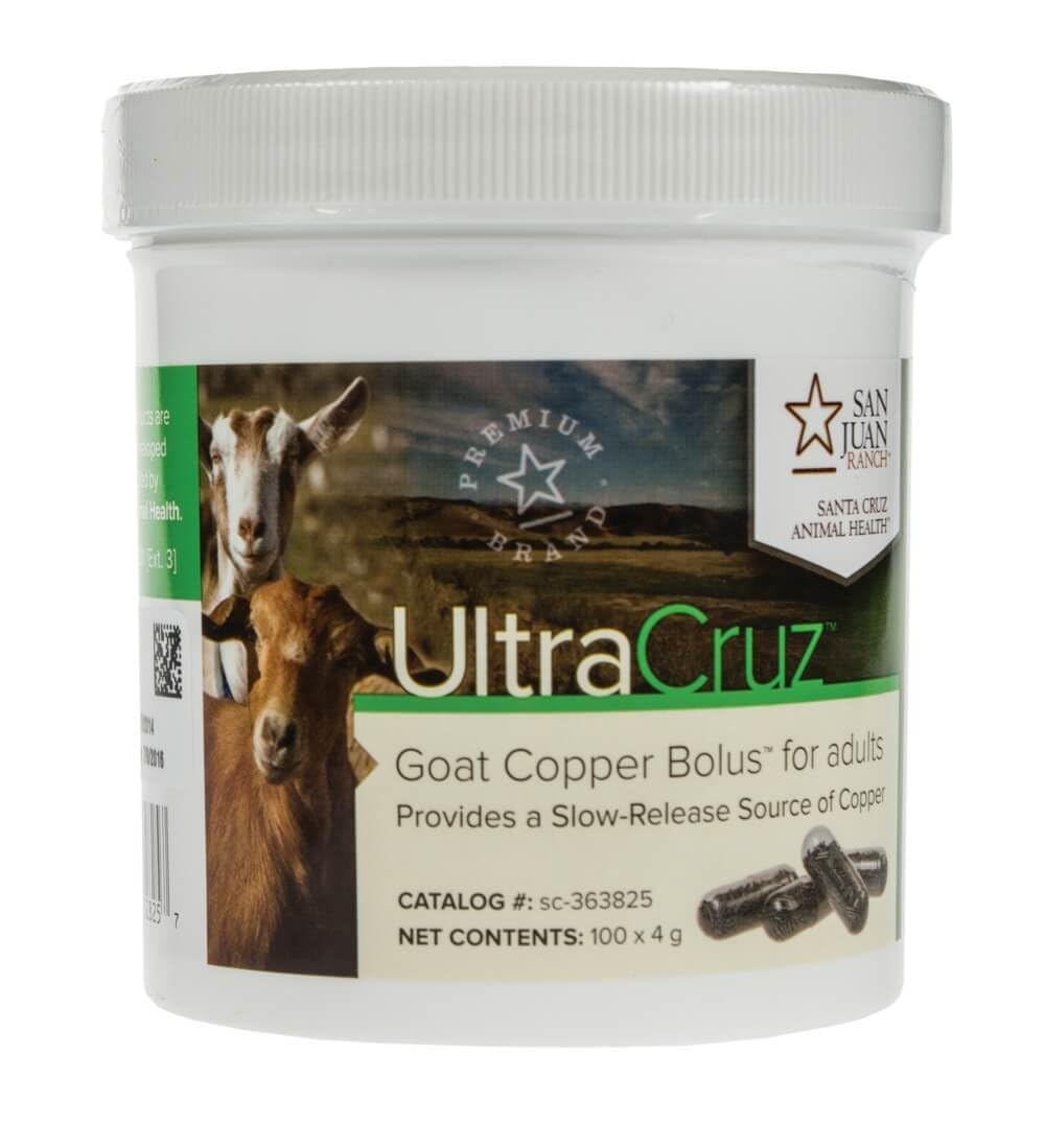 UltraCruz Goat Copper Bolus for kids illustrates gentle dosing for growing kids