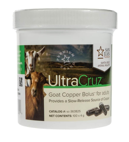 UltraCruz Goat Copper Bolus for kids illustrates gentle dosing for growing kids