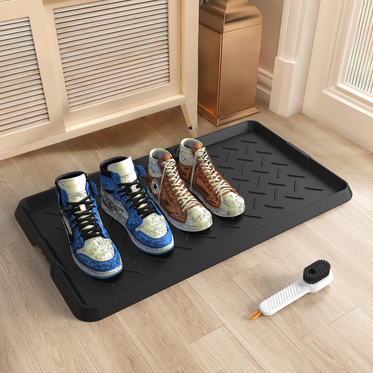 UltraLegend boot tray full view highlights large entryway size and dirt containment capability
