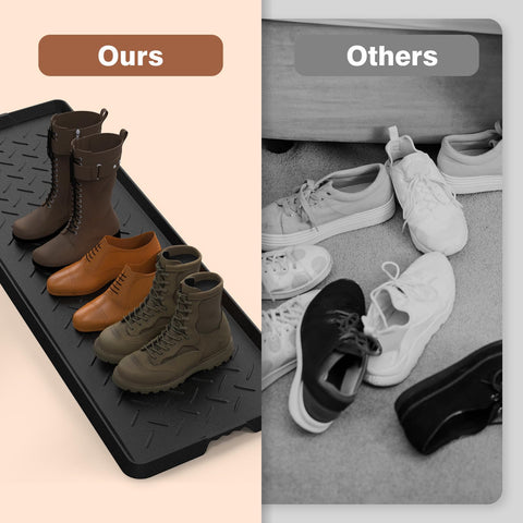 UltraLegend natural rubber tray emphasizes heavy-duty durability and low odor
