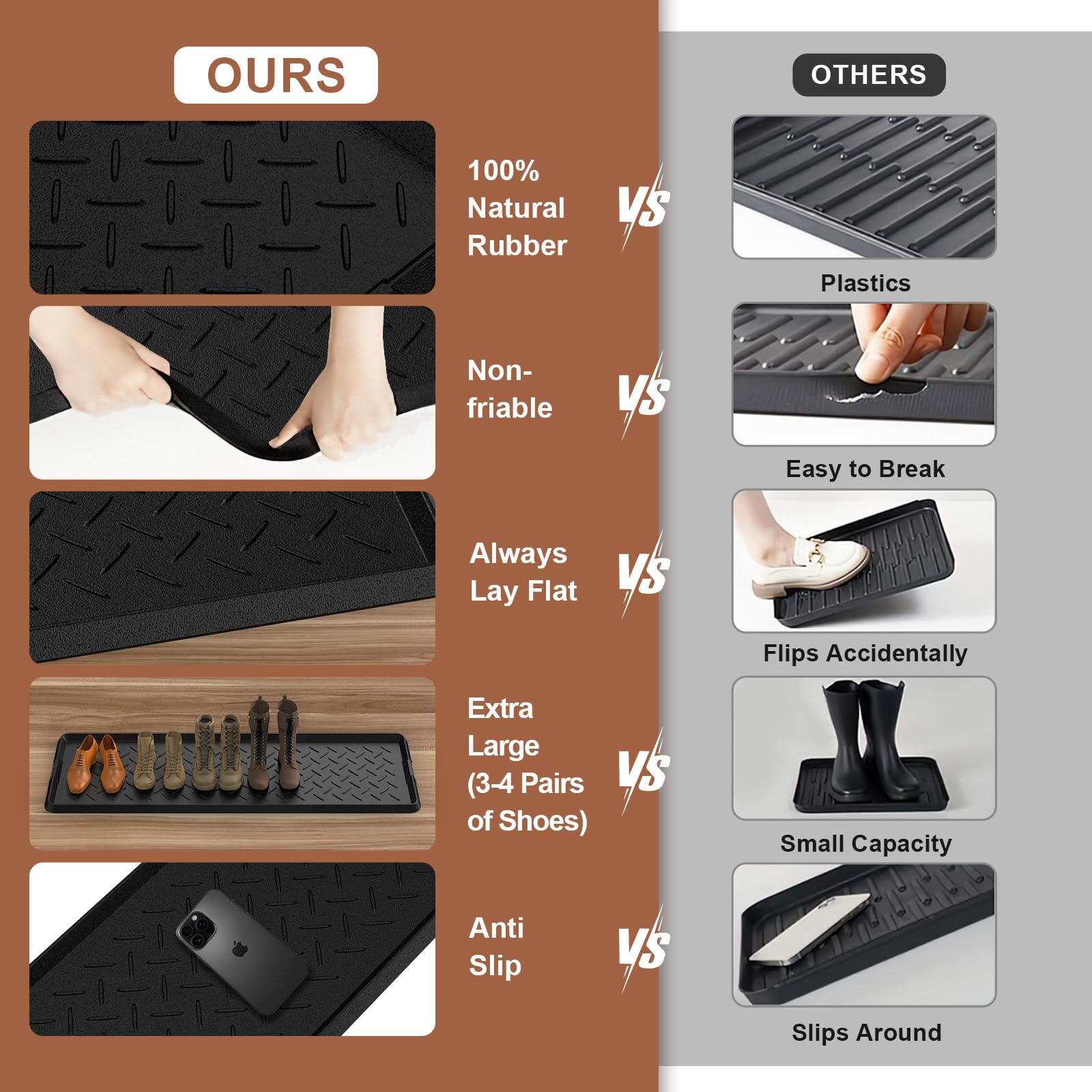 UltraLegend side handles help you move the boot tray easily