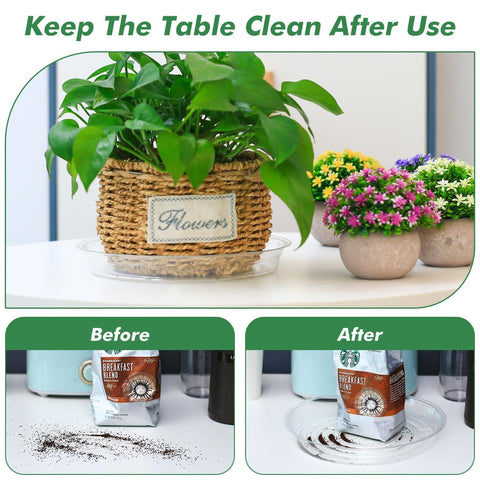 UltraOutlet 8-inch plastic plant saucer BPA-free and recyclable