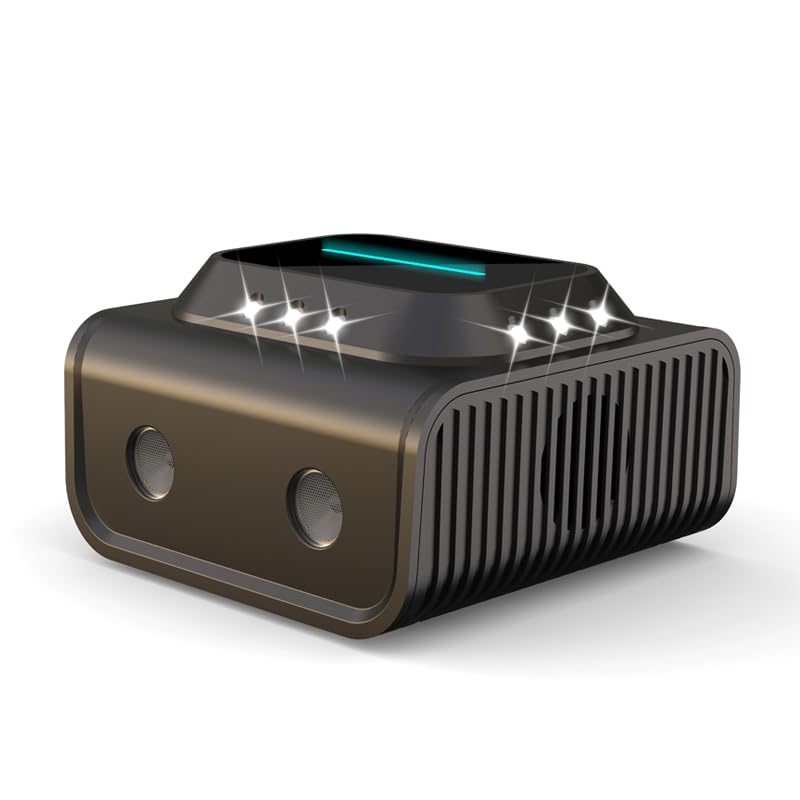 Ultrasonic Repellent plug-in mice deterrent in black for indoor pest control.