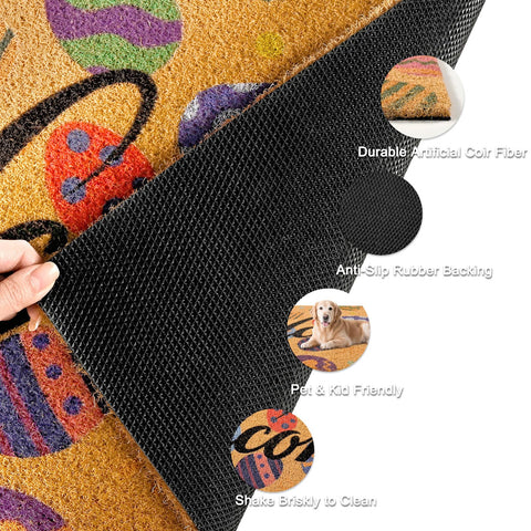 ULTSOFE Artificial Coir Fibers Mat outdoor texture and durability