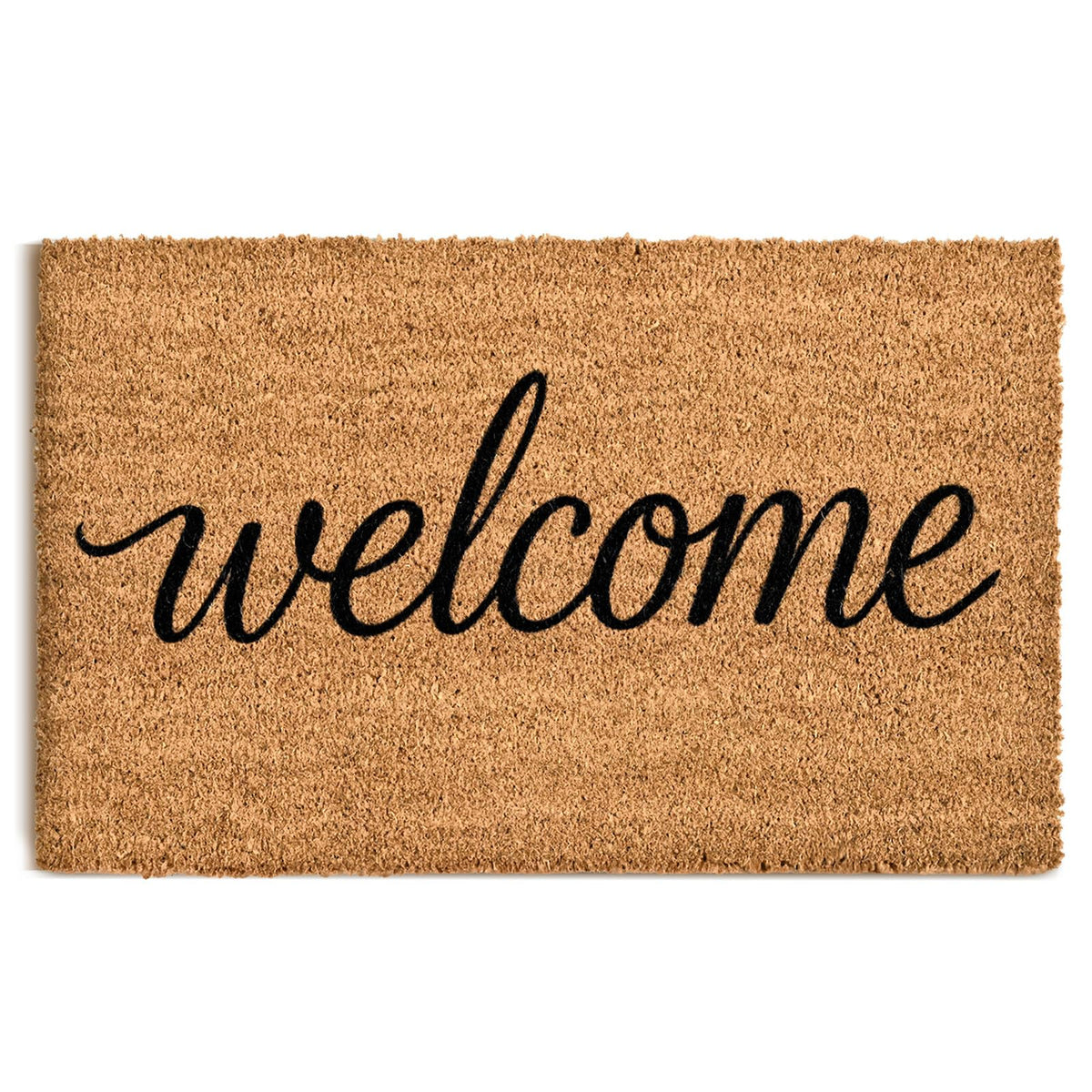 ULTSOFE Coco Coir Doormat front view, dirt-scraping fibers for clean entryways.