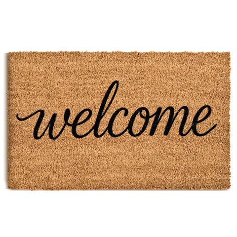 ULTSOFE Coco Coir Doormat front view, dirt-scraping fibers for clean entryways.