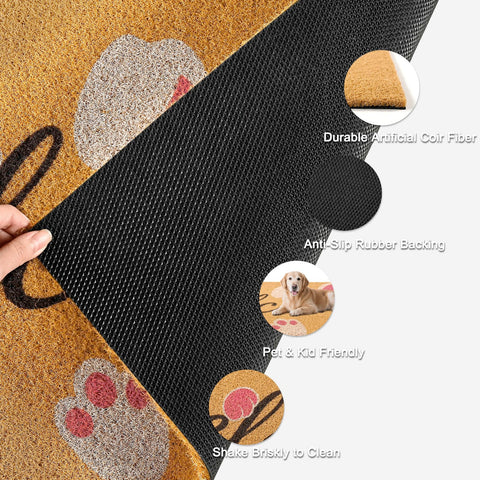 ULTSOFE Easter Bunny mat for kitchen-hall area combines style with easy cleaning