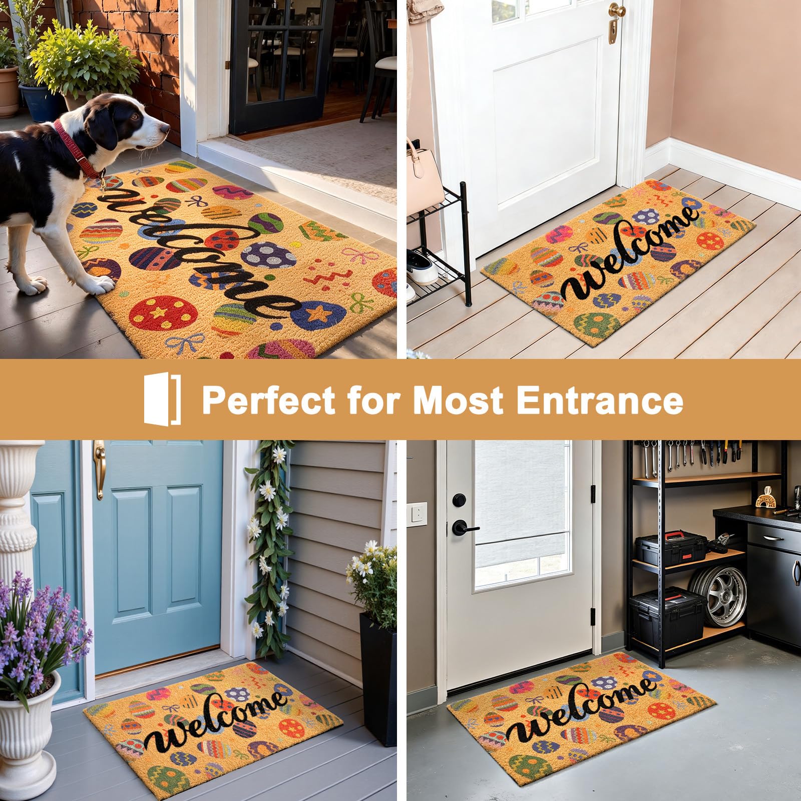 ULTSOFE Easy-clean doormat designed for quick maintenance