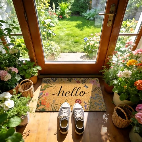 ULTSOFE high-traffic friendly mat traps dirt and moisture effectively