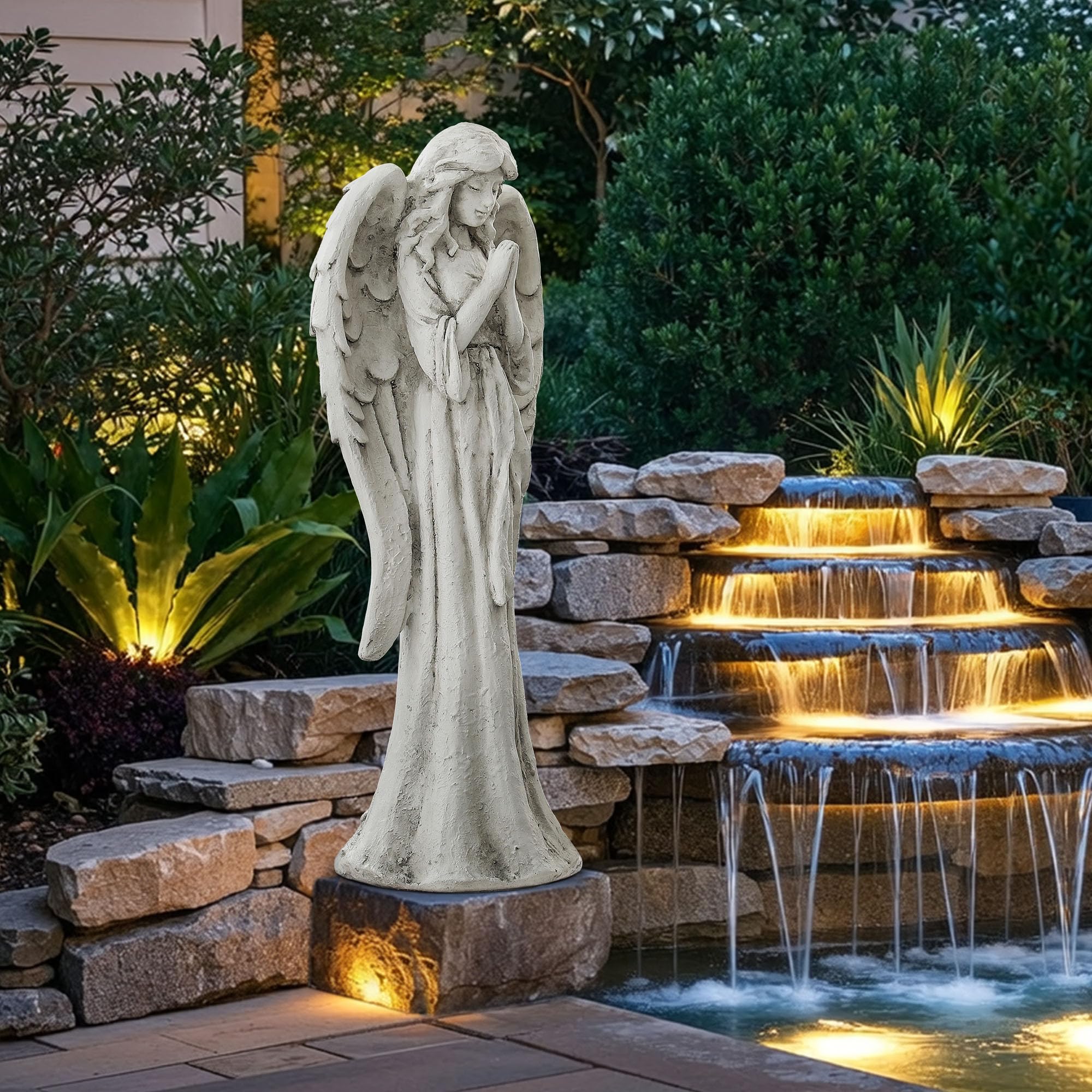 Ultym Angel Wings detail shows feather craftsmanship for sacred ambiance.