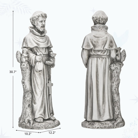 Ultym Saint Francis statue for home or garden, inviting peaceful reflection and wildlife moments.