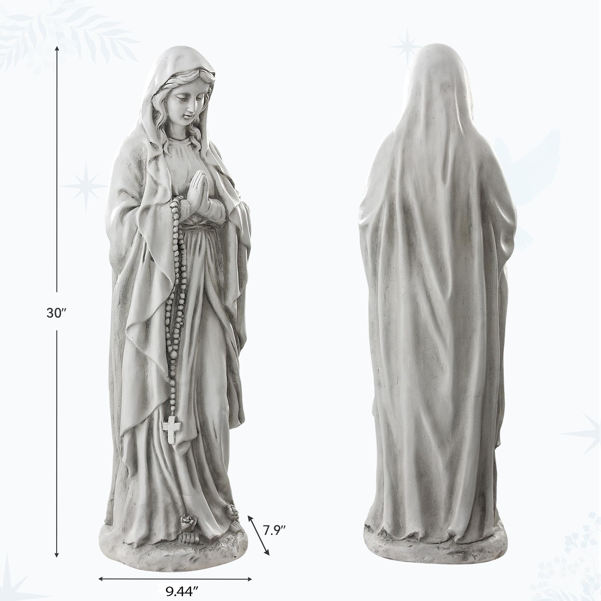 Ultym Virgin Mary gift idea suits faith-based holidays and baptisms.