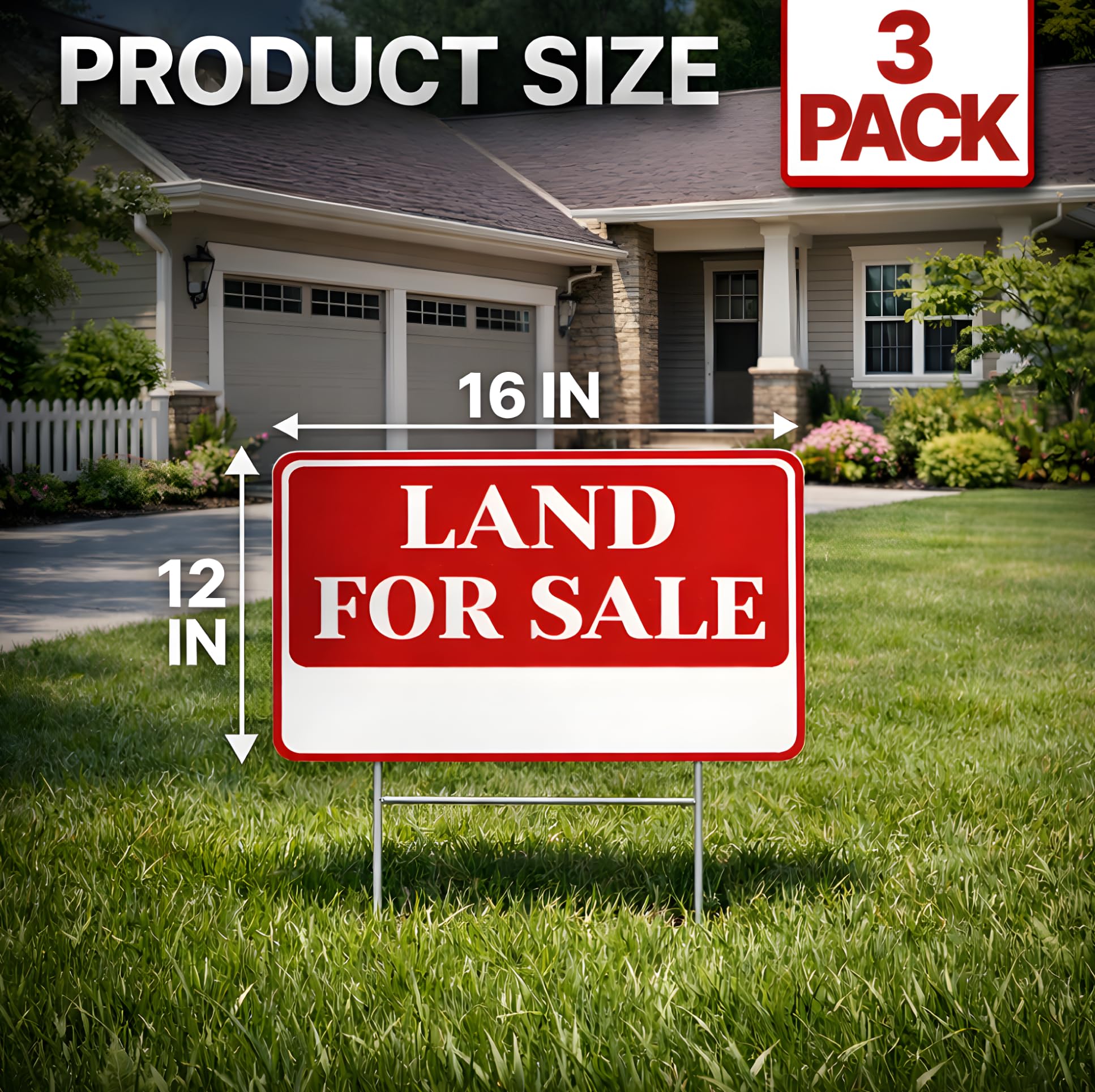 ULVEOL metal stakes for sale sign keep yard signs sturdy in windy outdoor conditions.