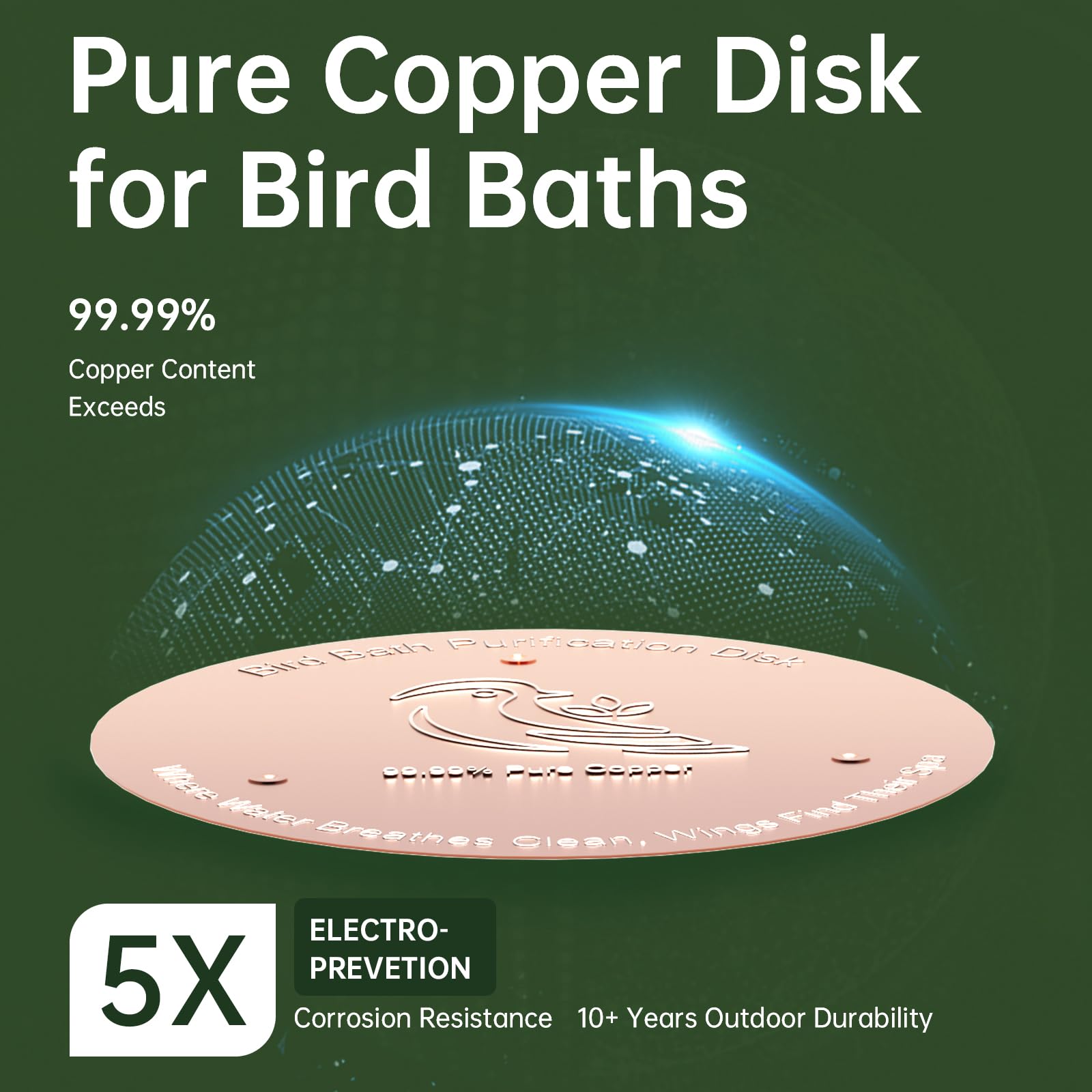 Ulycon copper disk natural color changes are expected but do not affect function.