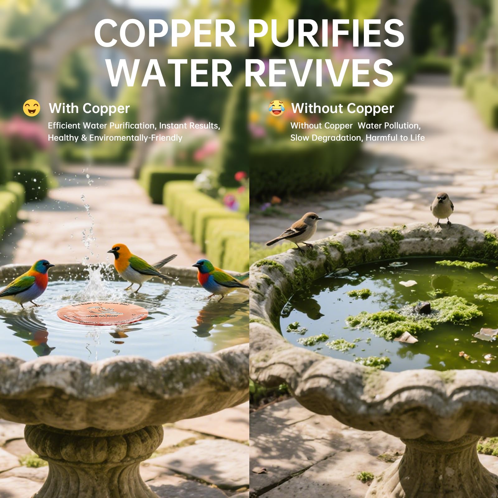 Ulycon three-point support disk maintains contact with water to reduce buildup.