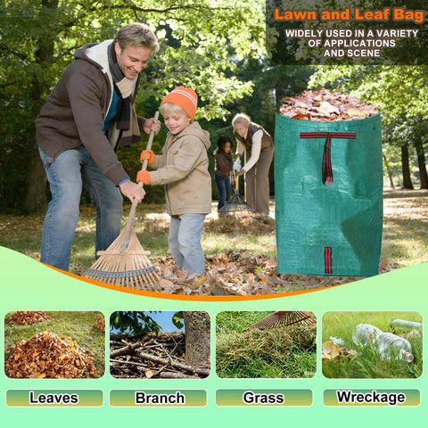UmBgodn leaf bag dustpan design enables upright filling during use