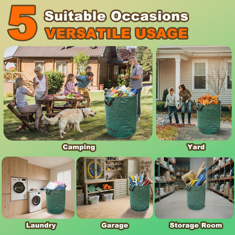 UmBgodn versatile yard bags for yard, camping, storage