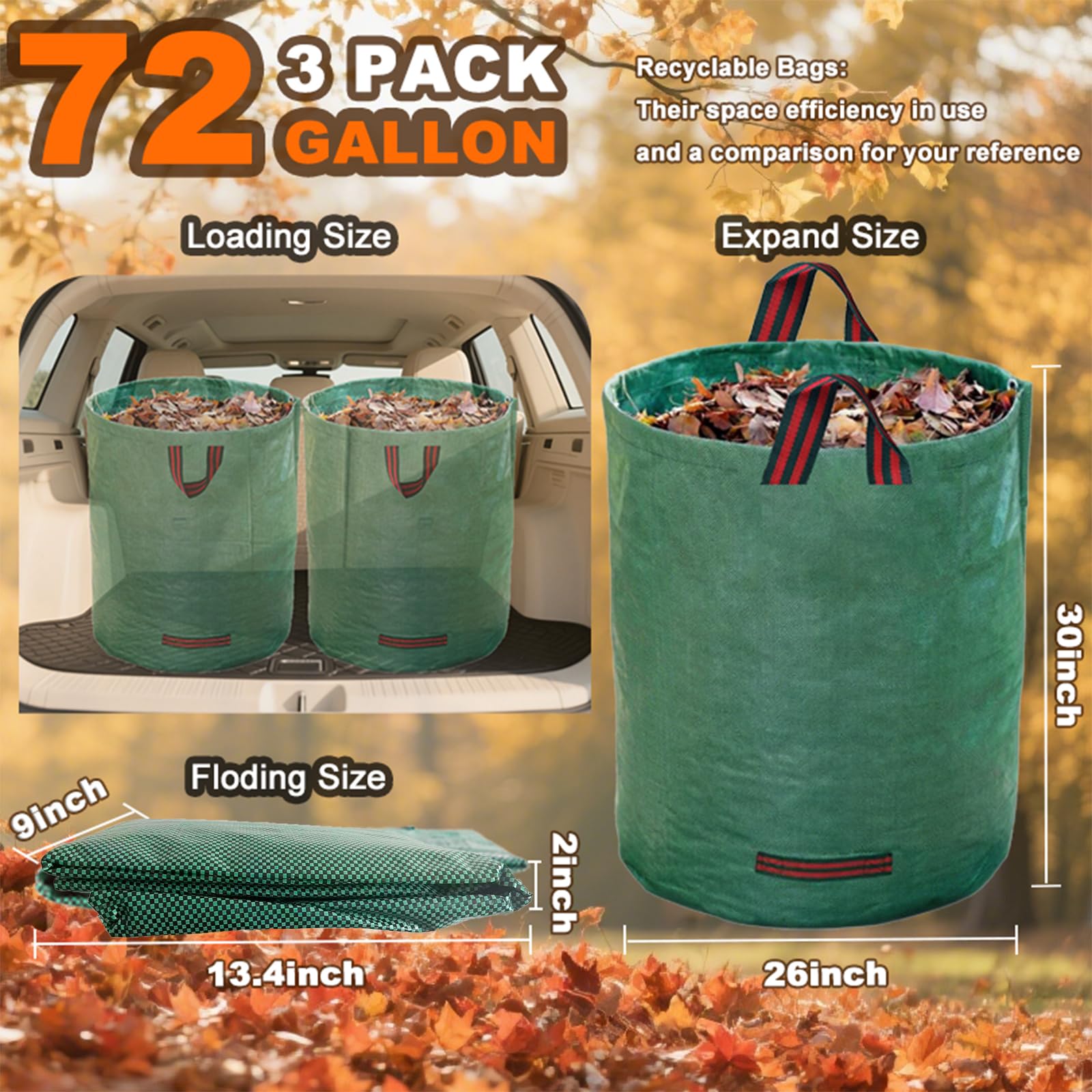 UmBgodn upright-design ring keeps bag open during filling