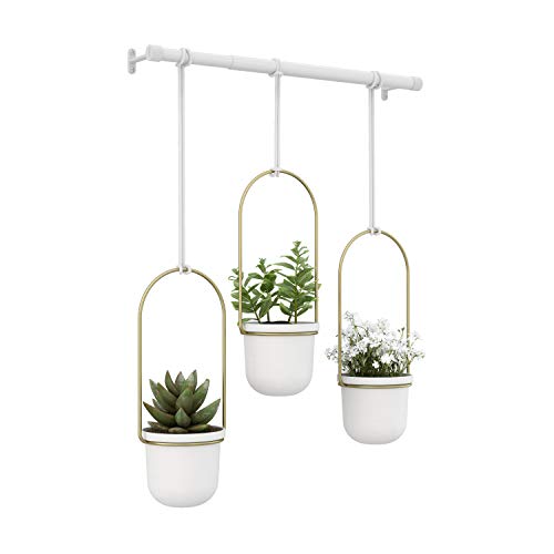 Umbra Triflora five adjustable ropes enable custom plant placement.