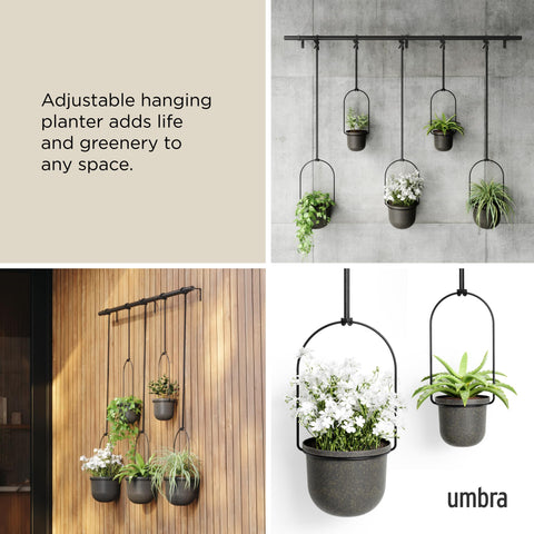 Umbra Triflora includes mounting hardware for easy wall or ceiling installation