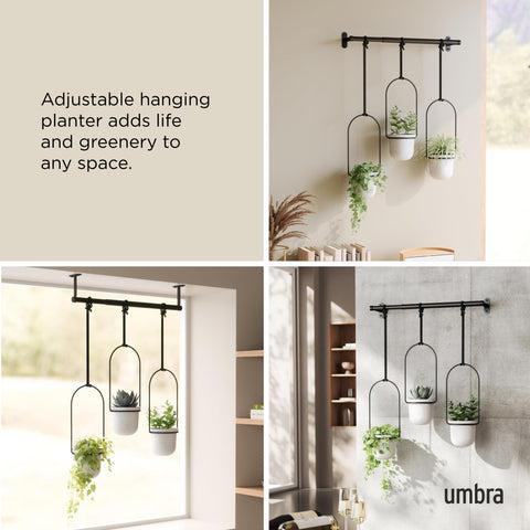 Umbra Triflora's recycled materials add natural texture to spaces