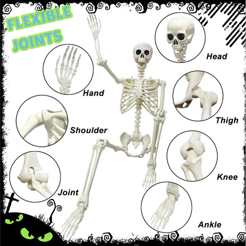 UMEELR easy-assembly skeleton with three-part construction