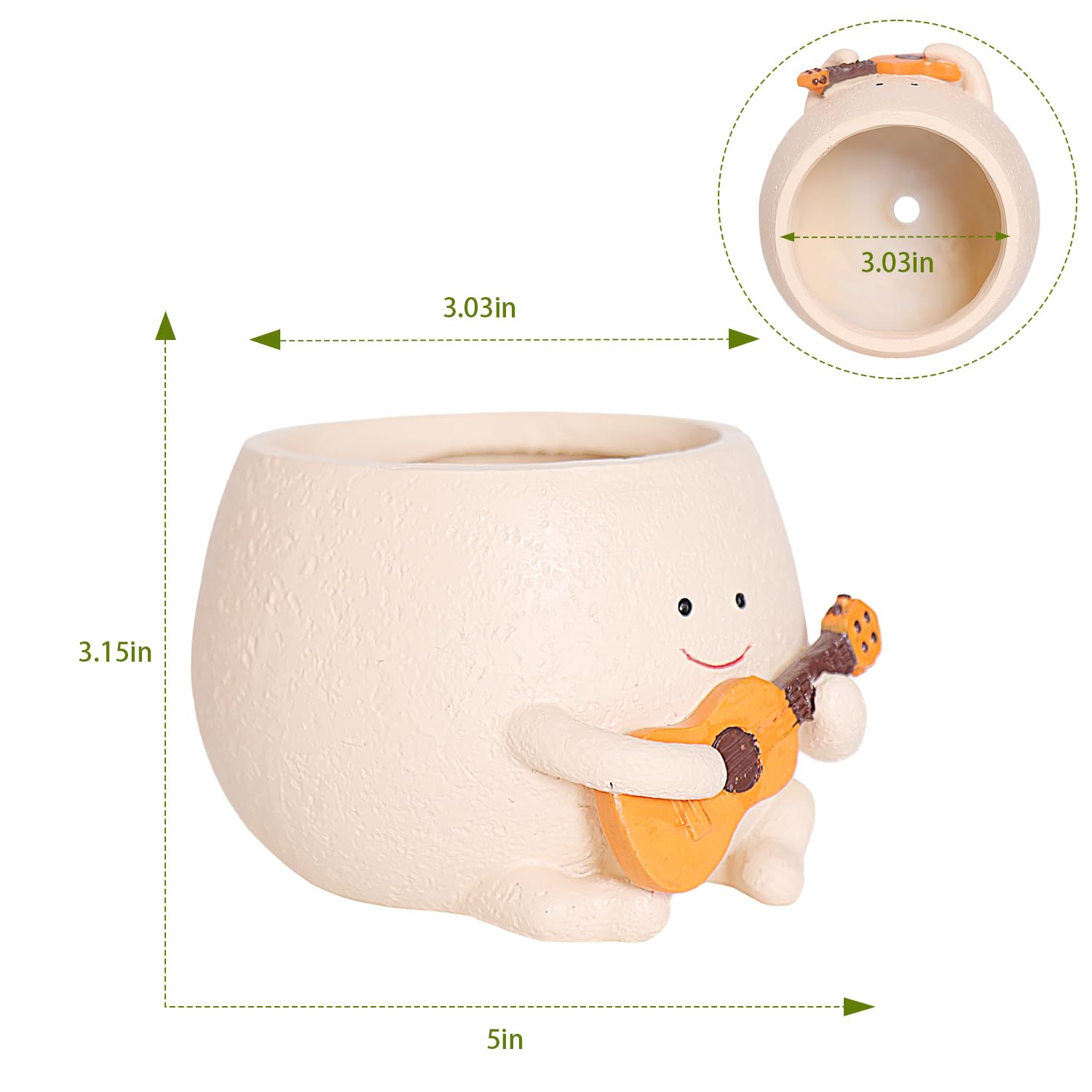 UMESONG indoor-outdoor planter in garden setting adds playful character