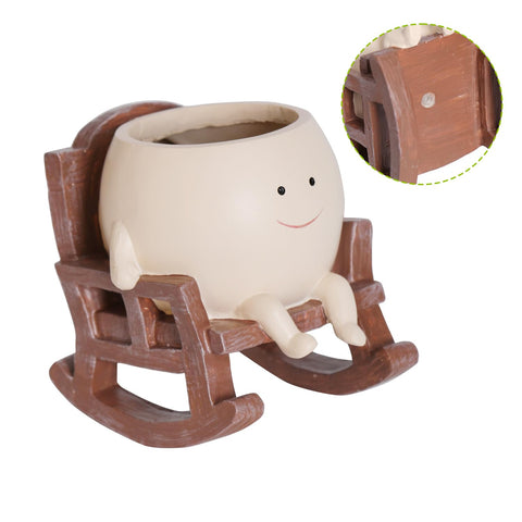 UMESONG Smily Face Planter Pot drainage holes prevent soggy soil