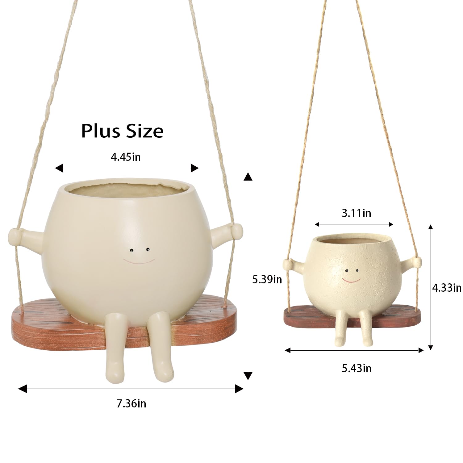 UMESONG swing face planter in a cozy indoor setup for charm