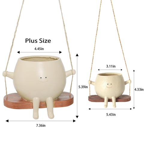 UMESONG swing face planter in a cozy indoor setup for charm