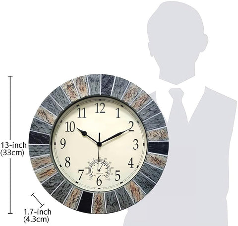 UMEXUS waterproof rear cover protects the clock mechanism from rain.