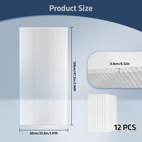 UMIG twin-wall sheet with dual UV coating for lasting clarity.