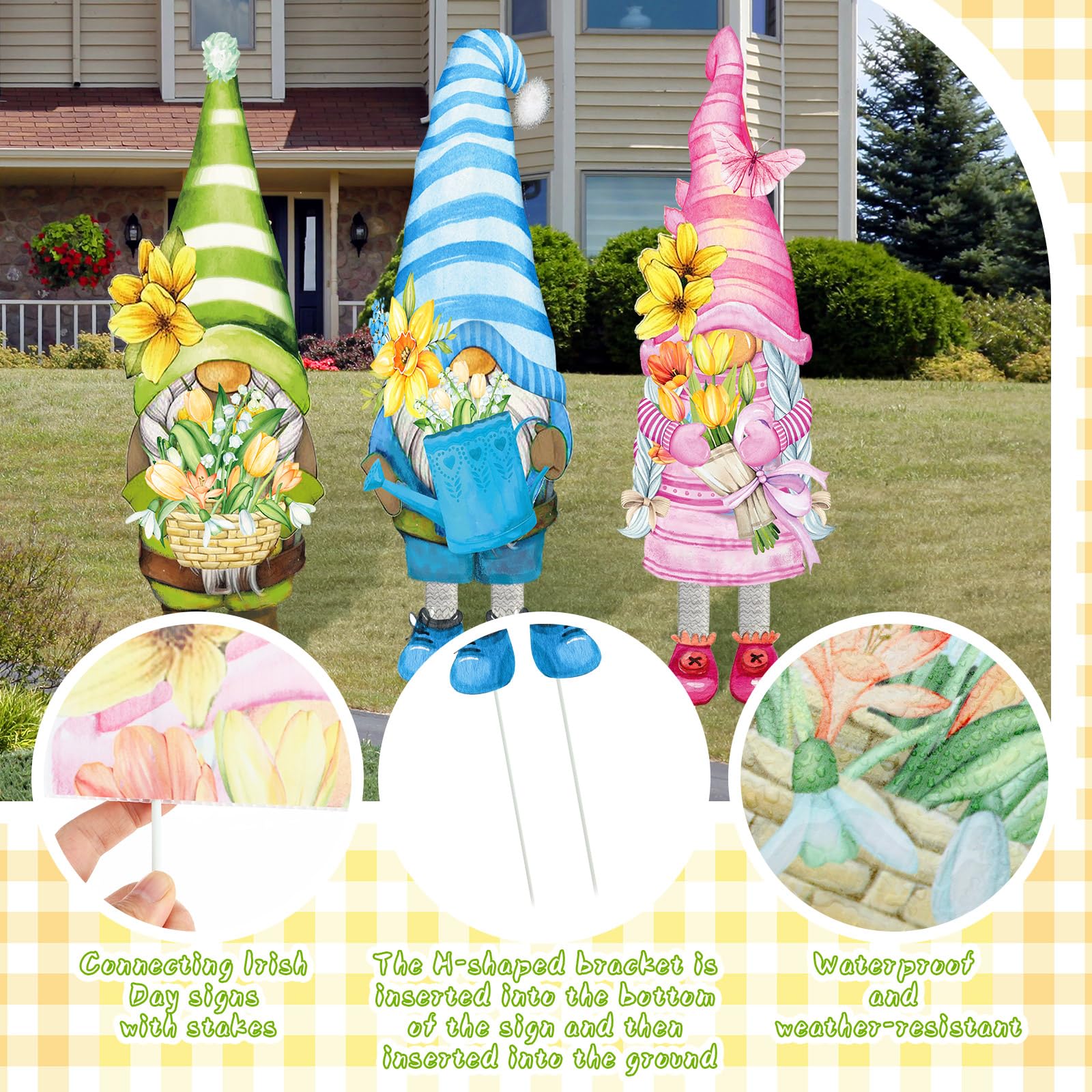 Umigy outdoor lawn signs made of PP hollow board withstand weather and last season after season.