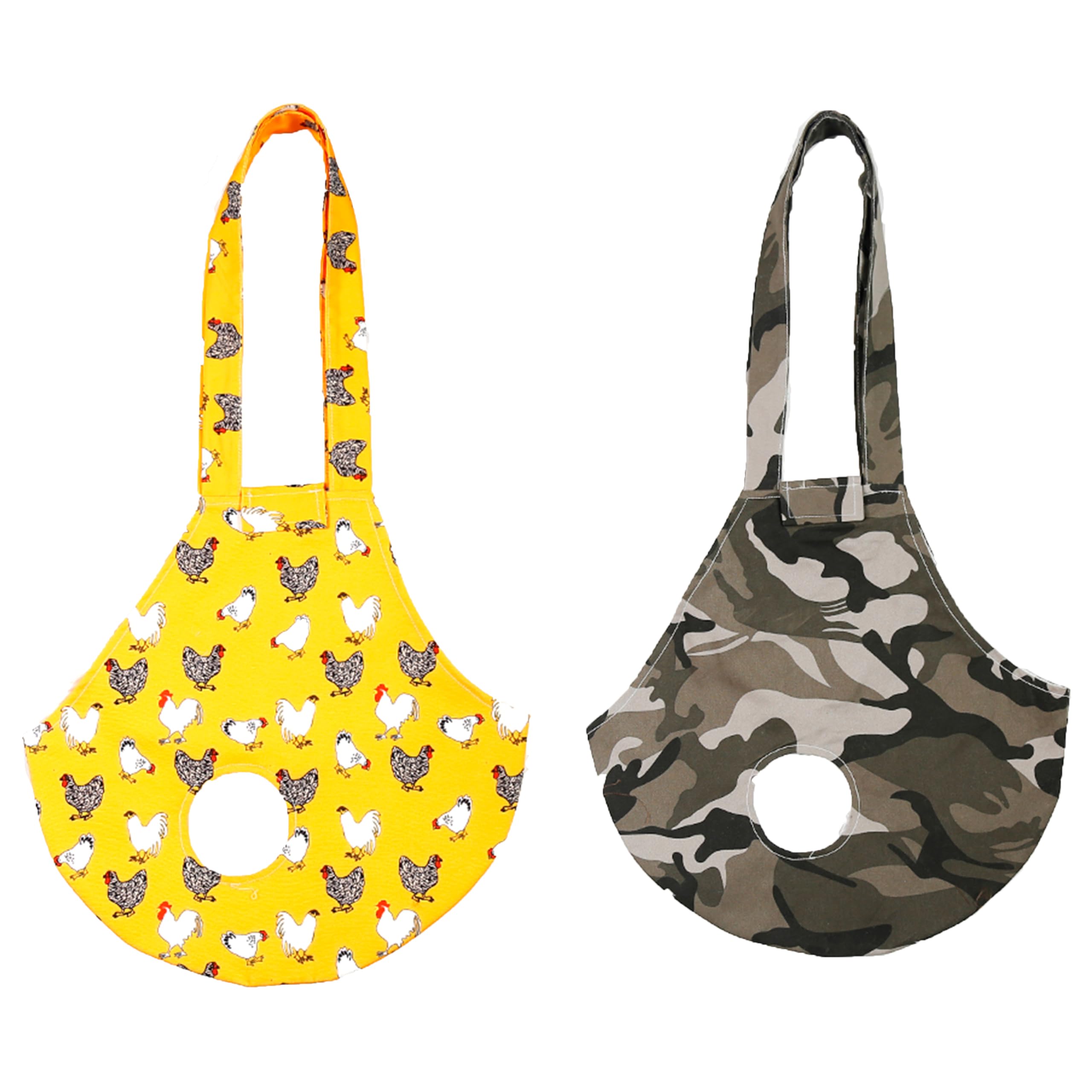 Umisun chicken holder bag in use for safe poultry capture on a farm.