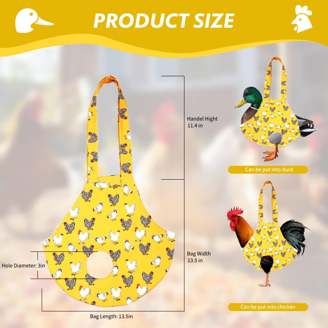 Umisun bag side view with handle for easy gripping and transport.