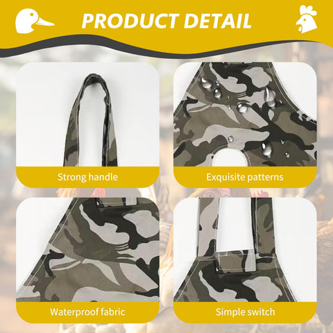 Umisun portable poultry transport bag enables quick, calm moves.
