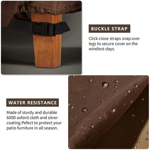 UNARK two-pack covers offer convenient coverage for multiple chairs.
