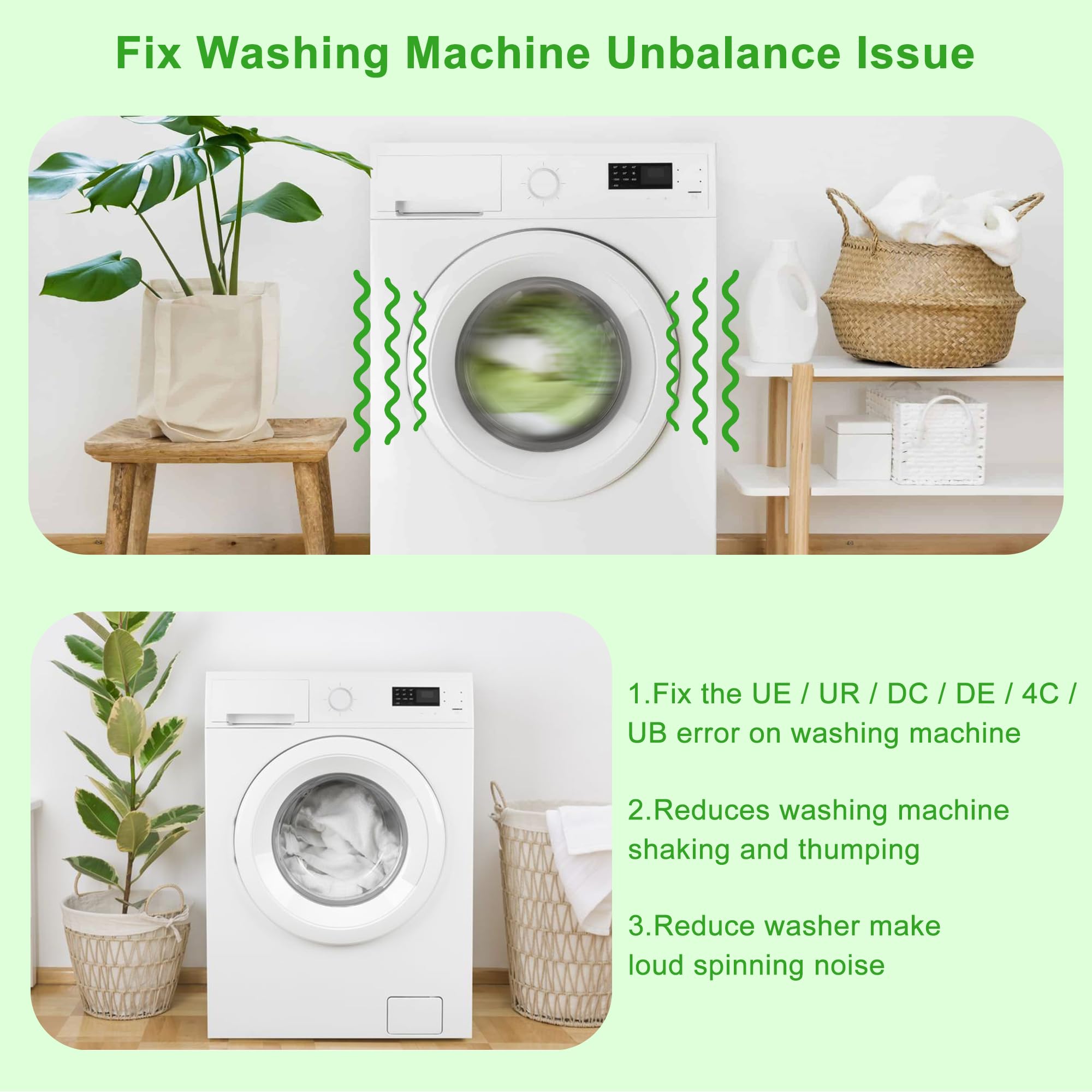 Unbalance issue fix reduces shaking and loud spinning noises in Maytag washers.
