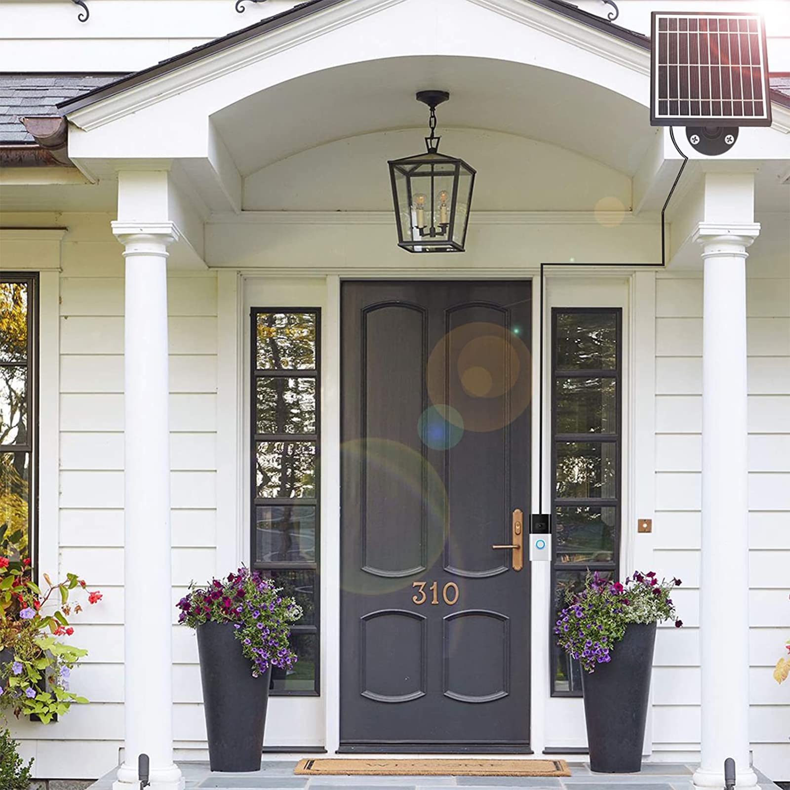 Uncle Squirrel compact exterior panel blends with home while powering the doorbell.