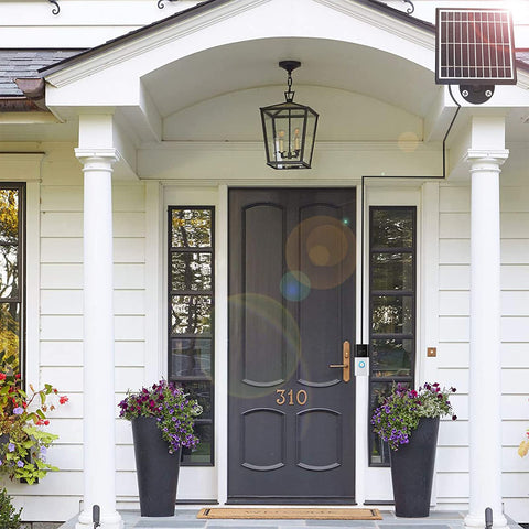 Uncle Squirrel compact exterior panel blends with home while powering the doorbell.