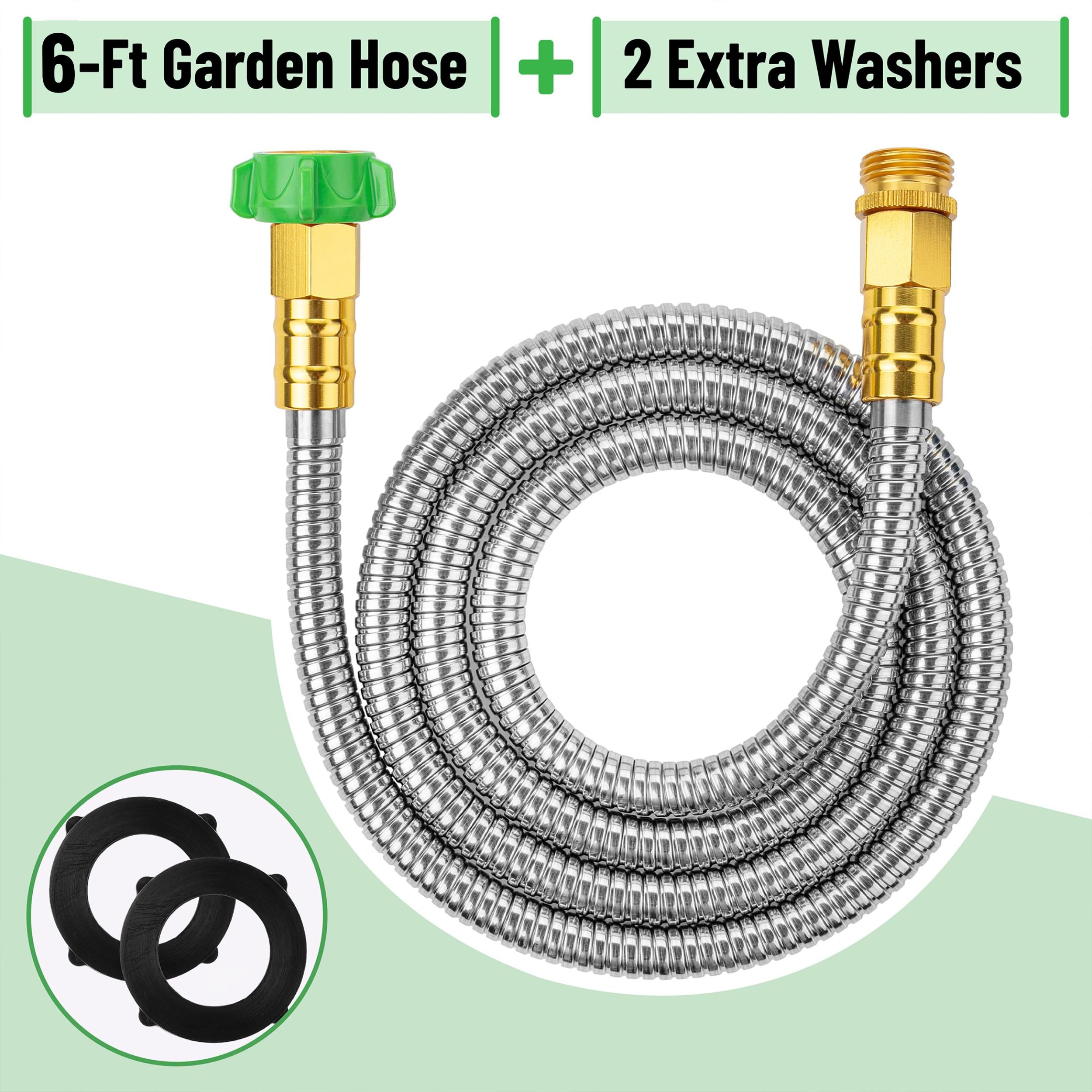 UNCO hose with brass fittings securing leak-free connections