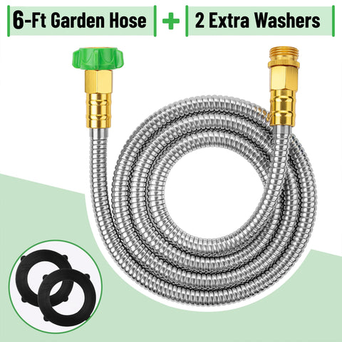 UNCO hose with brass fittings securing leak-free connections