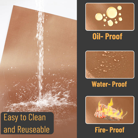 UNCO copper grill mats withstand up to 570°F for even heating